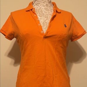 Orange Woman’s Polo Shirt ~ Size Medium $25